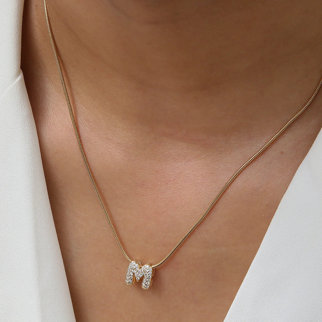 Nerva custom letter necklace