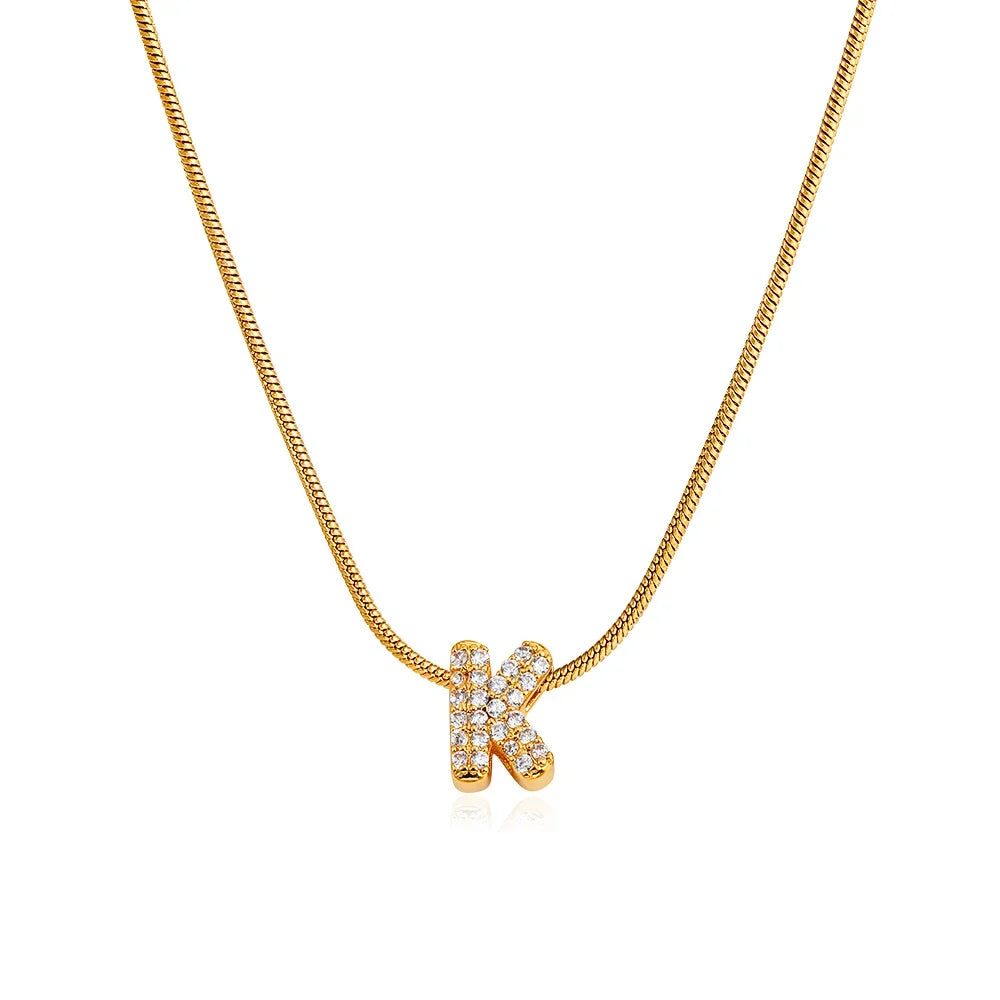 Nerva custom letter necklace