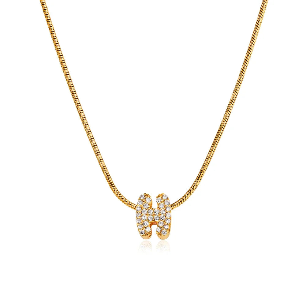 Nerva custom letter necklace