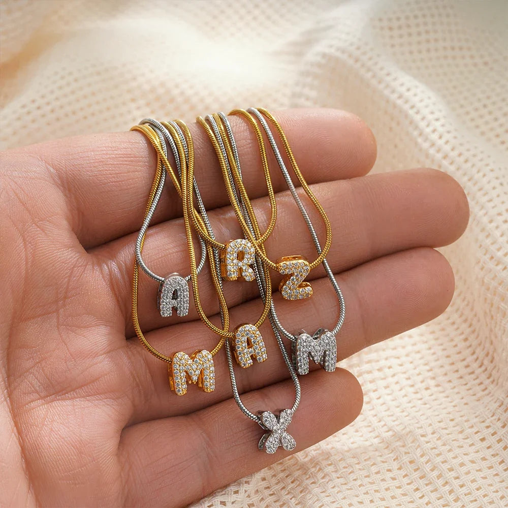Nerva custom letter necklace