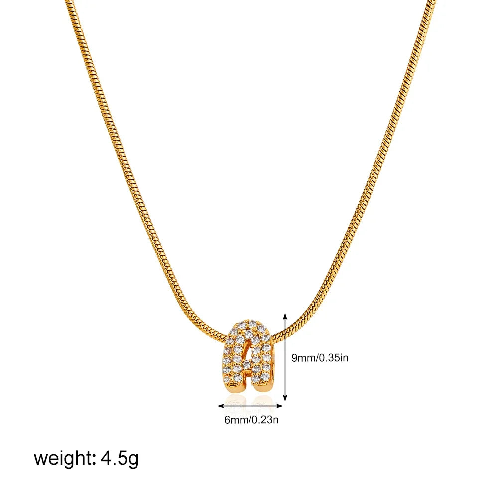 Nerva custom letter necklace